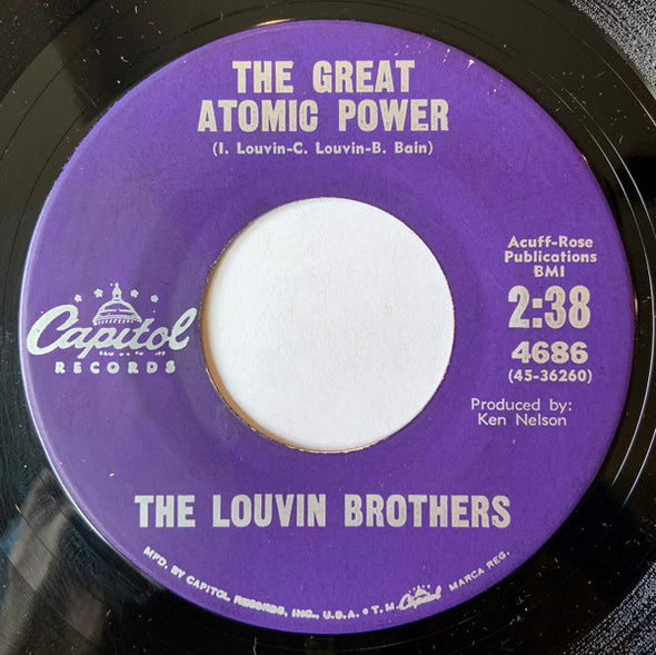 The Louvin Brothers : The Great Atomic Power / The Weapon Of Prayer (7", Single)