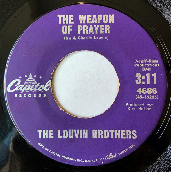 The Louvin Brothers : The Great Atomic Power / The Weapon Of Prayer (7", Single)