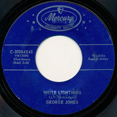 George Jones (2) : Who Shot Sam / White Lightning (7")