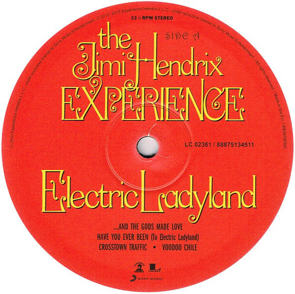 The Jimi Hendrix Experience : Electric Ladyland (2xLP, Album, RE, RM, 180)