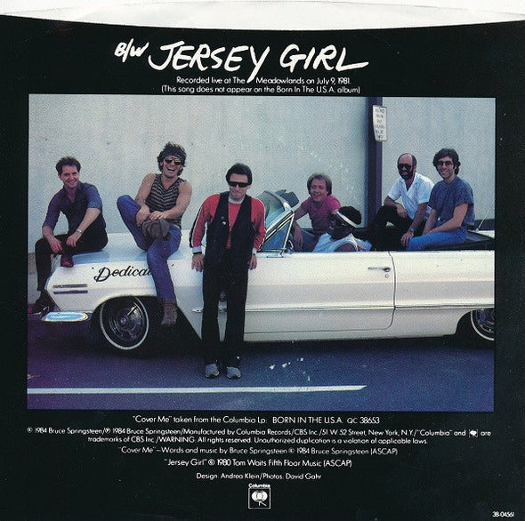 Bruce Springsteen : Cover Me / Jersey Girl (7", Single, Styrene, Pit)