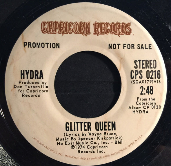 Hydra (13) : Glitter Queen (7", Single, Mono, Promo)