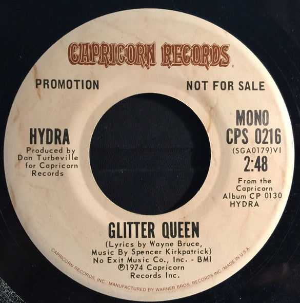 Hydra (13) : Glitter Queen (7", Single, Mono, Promo)