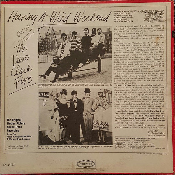 The Dave Clark Five : Having A Wild Weekend (LP, Album, Mono)