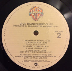 Jimmy Cliff : Give Thankx (LP, Album, LA )