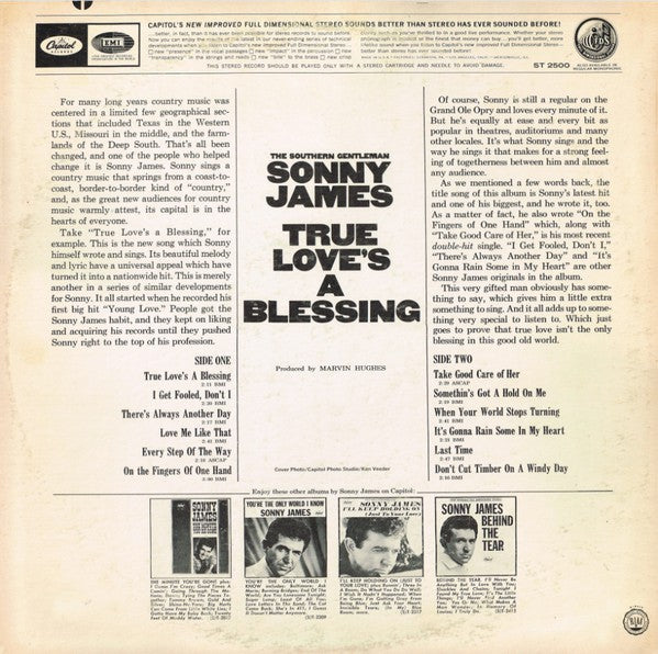 Sonny James : True Love's A Blessing (LP, Album, Los)