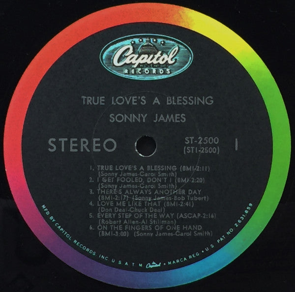 Sonny James : True Love's A Blessing (LP, Album, Los)