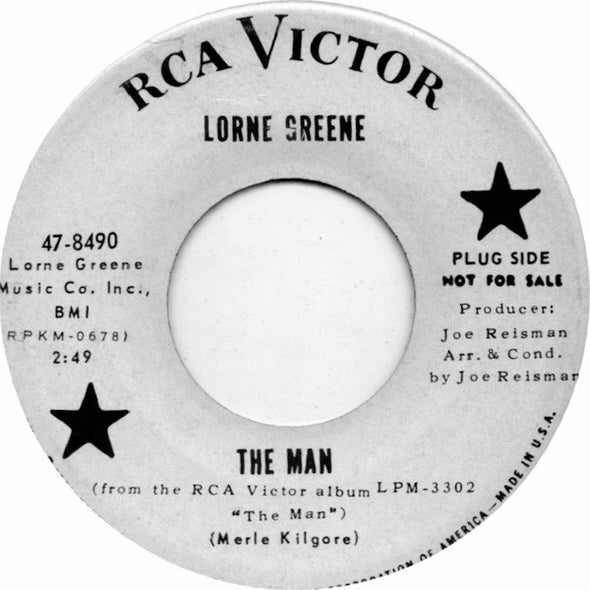 Lorne Greene : The Man / Pop Goes The Hammer (7", Promo)