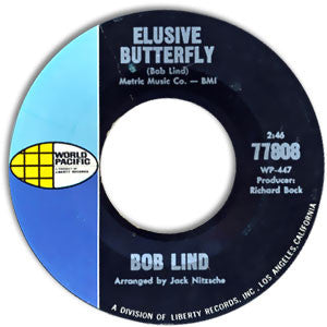 Bob Lind : Elusive Butterfly / Cheryl's Goin' Home (7", Single, Mon)