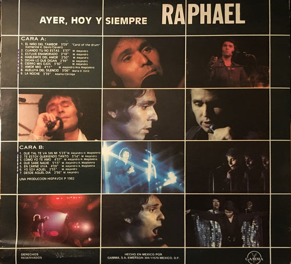 Raphael (2) : Ayer, Hoy Y Siempre (LP, Comp, Pro)