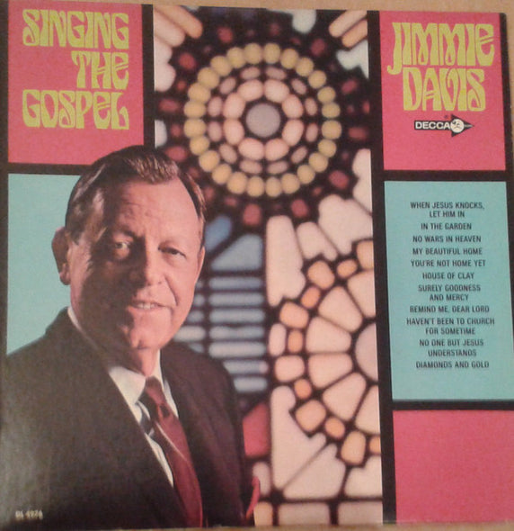 Jimmie Davis : Singing The Gospel (LP, Mono)