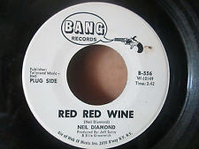 Neil Diamond : Red Red Wine / Red Rubber Ball (7", Promo)