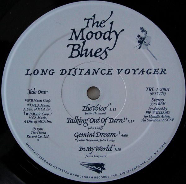 The Moody Blues - Long Distance Voyager (LP, Album, PRC) (VG+)8