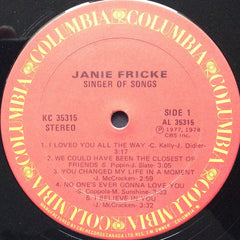 Janie Fricke : Singer Of Songs (LP, Album)