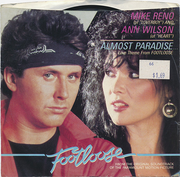 Mike Reno And Ann Wilson : Almost Paradise... (Love Theme From Footloose) (7", Single, Styrene, Pit)