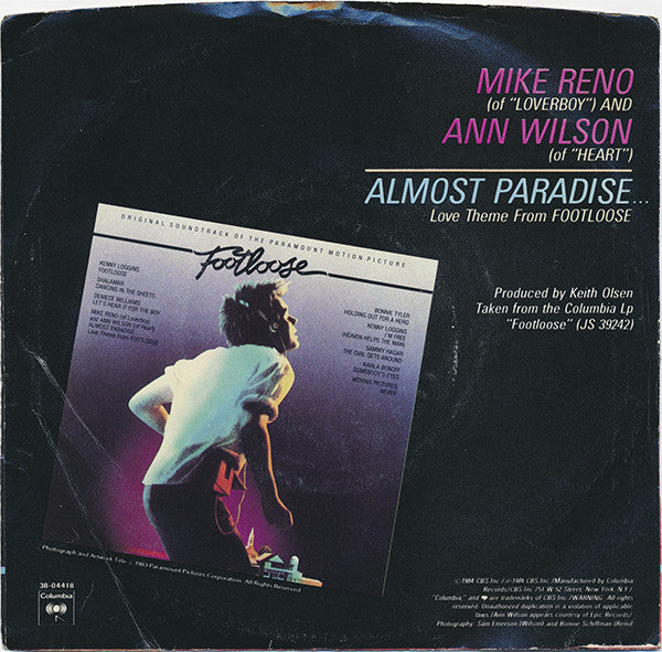 Lyrics for Almost Paradise by Mike Reno & Ann Wilson - Songfacts