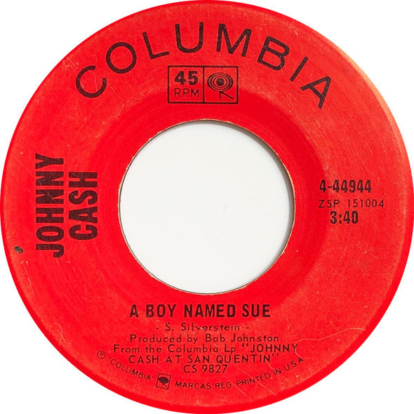 Johnny Cash : A Boy Named Sue (7", Single, San)