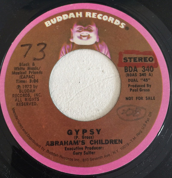 Abraham's Children : Gypsy (7", Single, Promo)