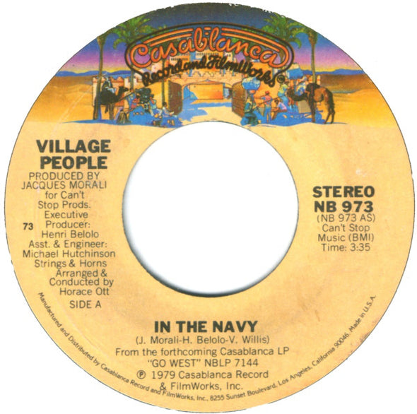 Village People : In The Navy (7", Single, 73 )
