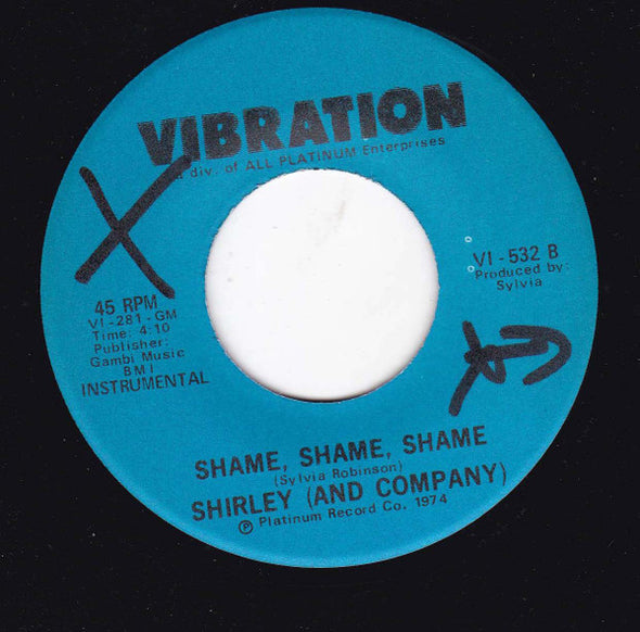 Shirley & Co* : Cry Cry Cry (7", Single)