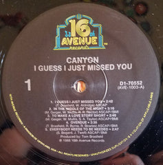Canyon (6) : I Guess I Just Missed You (LP, Album)