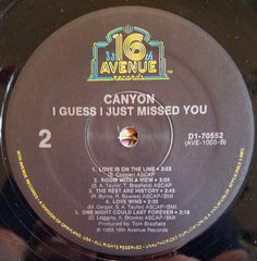 Canyon (6) : I Guess I Just Missed You (LP, Album)