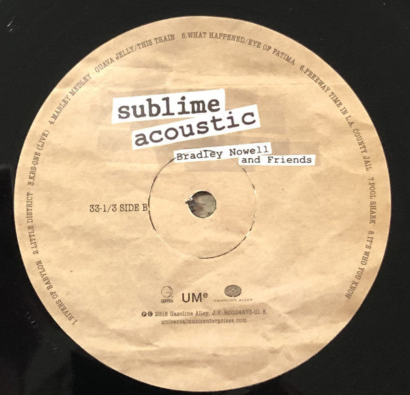 Sublime (2) : Sublime Acoustic (Bradley Nowell & Friends) (LP, Album, RE, RM)