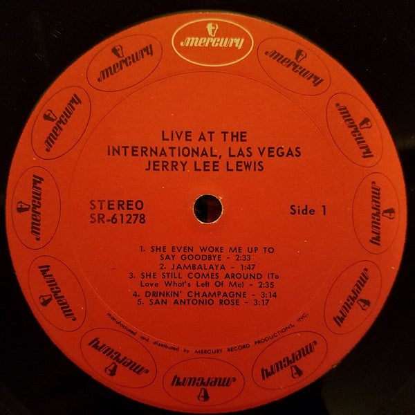 Jerry Lee Lewis : Live At The International, Las Vegas (LP, Album)