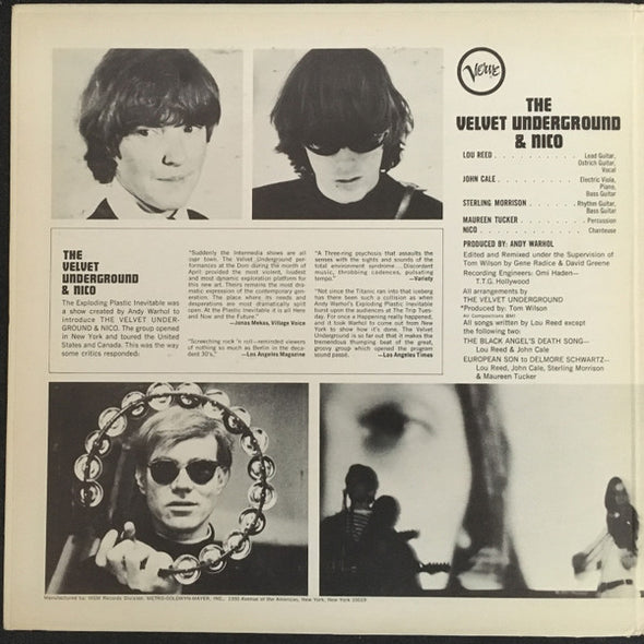 The Velvet Underground & Nico (3) : The Velvet Underground & Nico (LP, Album, RP, Eas)