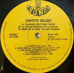 Chayito Valdez : La Triunfadora Del Primer Festival de la Canción (LP, Album)
