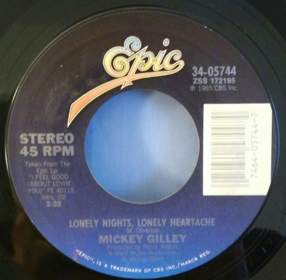Mickey Gilley : Your Memory Ain't What It Used To Be / Lonely Nights, Lonely Heartache (7", Single, Styrene)