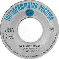 Deep Purple : Kentucky Woman (7", Single, Mono, Styrene, Pit)