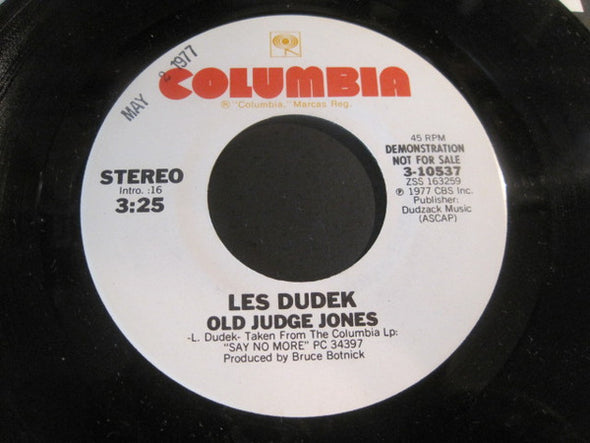 Les Dudek : Old Judge Jones (7", Mono, Promo)