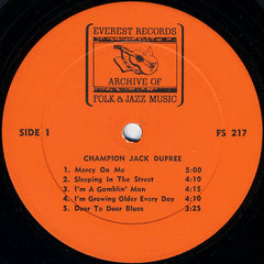Champion Jack Dupree : Champion Jack Dupree (LP, Album, RE)