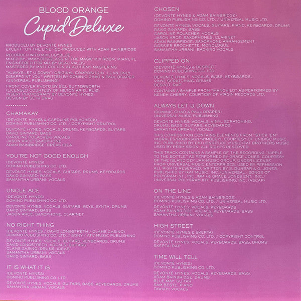 Blood Orange (2) : Cupid Deluxe (2xLP, Album, RE)