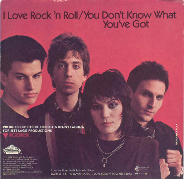 Joan Jett & The Blackhearts : I Love Rock 'N Roll (7", Single)