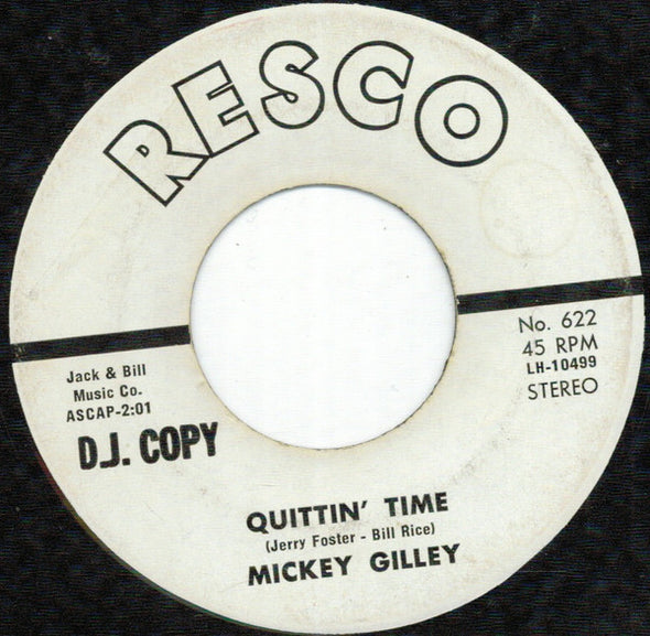 Mickey Gilley : Quittin' Time (7", Single, Promo)
