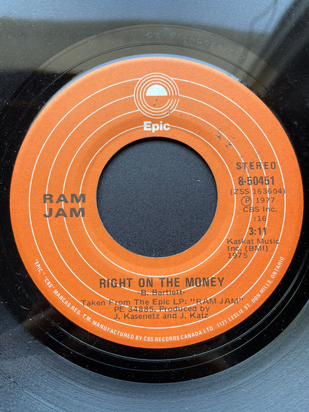 Ram Jam : Keep Your Hands On The Wheel (7")