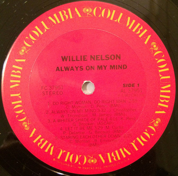 Willie Nelson : Always On My Mind (LP, Album)