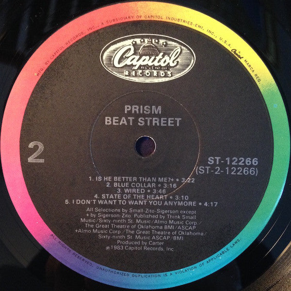 Prism (7) - Beat Street (LP, Album, Jac) (VG+)9 - LAST CHANCE!
