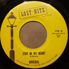 Rivieras* : Stay In My Heart / Easy To Remember (7", RE)