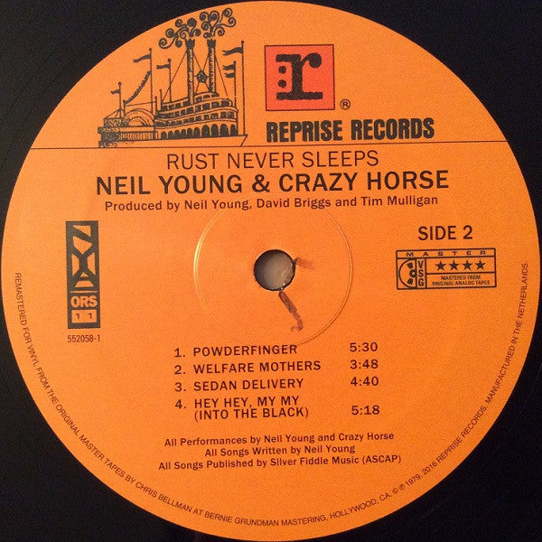 Buy Neil Young & Crazy Horse : Rust Never Sleeps (LP, Album, RE