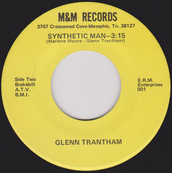 Glenn Trantham : Where Are All My Friends (7")