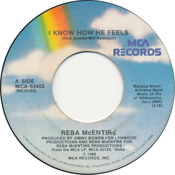 Reba McEntire : I Know How He Feels (7", Single, Pin)