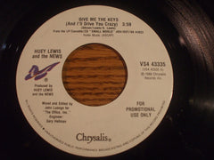 Huey Lewis & The News : Give Me The Keys (And I'll Drive You Crazy) (7", Single, Promo)