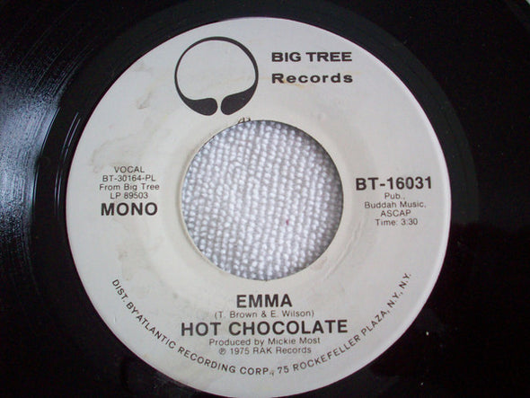 Hot Chocolate : Emma (7", Single, Promo, Pla)