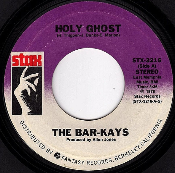 The Bar-Kays* : Holy Ghost (7", Single, Styrene, Ter)