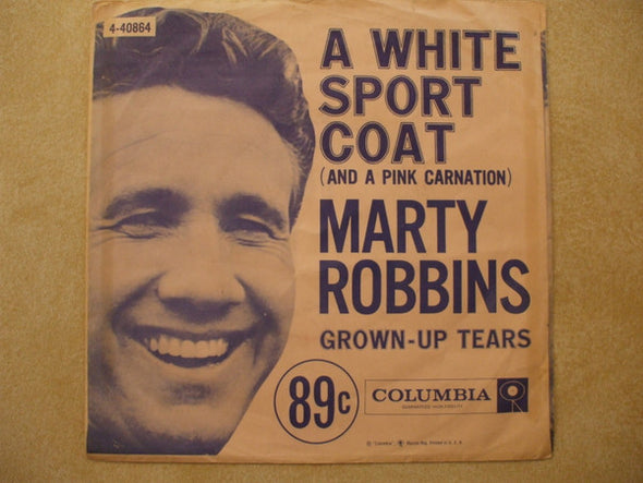 Marty Robbins With Ray Conniff : A White Sport Coat (And A Pink Carnation) (7", Single, Styrene, Hol)