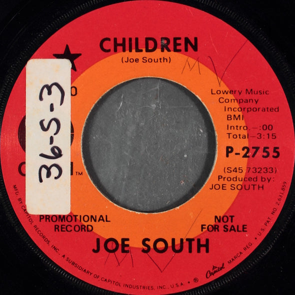 Joe South : Children (7", Promo)