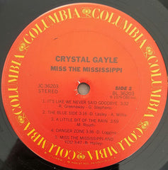 Crystal Gayle : Miss The Mississippi (LP, Album, Ter)